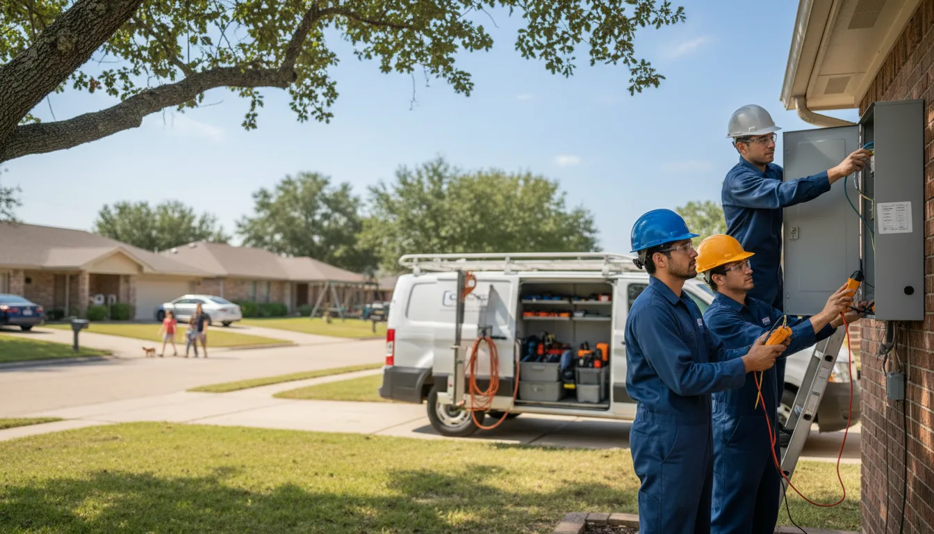 Certified electrician providing emergency electrical services in Harrell, AR